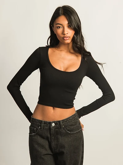 HARLOW SEAMLESS SQUARENECK LONG SLEEVE