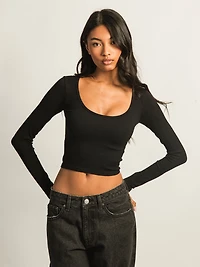 HARLOW SEAMLESS SQUARENECK LONG SLEEVE
