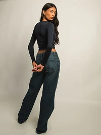 HARLOW HARPER NOTCH LONG SLEEVE TEE