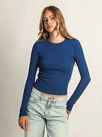 HARLOW ESSENTIAL CREWNECK LONG SLEEVE TEE