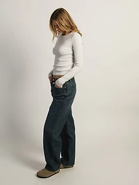 HARLOW ESSENTIAL CREWNECK MELANGE LONGSLEEVE - CLOUD