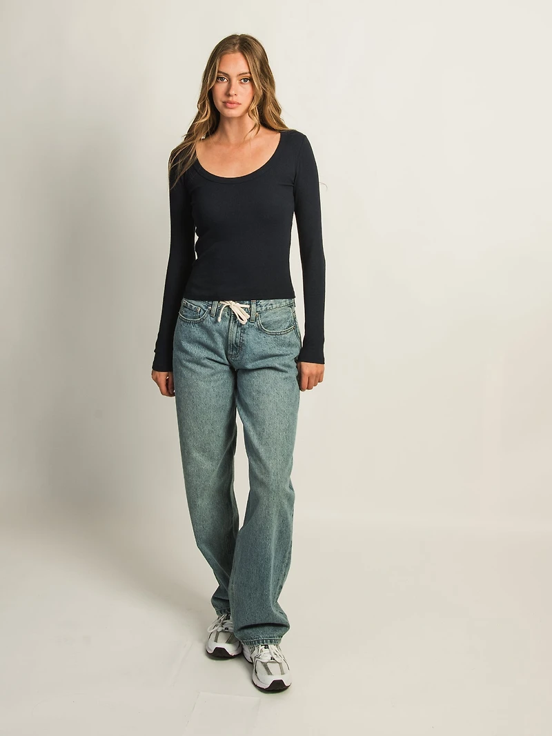 HARLOW ESSENTIAL LONG SLEEVE SCOOP NECK