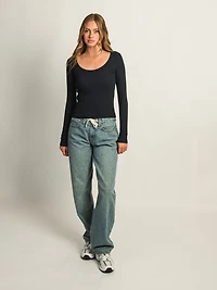 HARLOW ESSENTIAL LONG SLEEVE SCOOP NECK