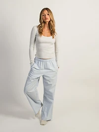 HARLOW ESSENTIAL LONG SLEEVE SCOOPNECK - CLOUD