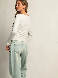 HARLOW ESSENTIAL LONG SLEEVE SCOOPNECK - CLOUD