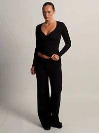 HARLOW GIA HENLEY MANCHES LONGUES - NOIR