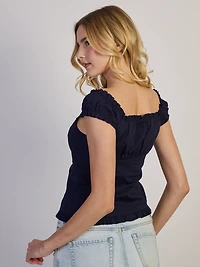 HARLOW EMILY TOP - NAVY