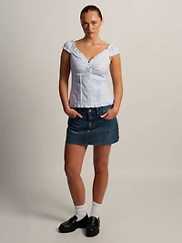 HAUT HARLOW EMILY - BLANC/BLEU