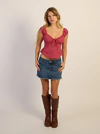 HARLOW EMERY TOP - PIN DOT