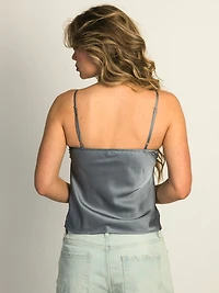 HARLOW YVONNE TANK TOP - DENIM BLUE