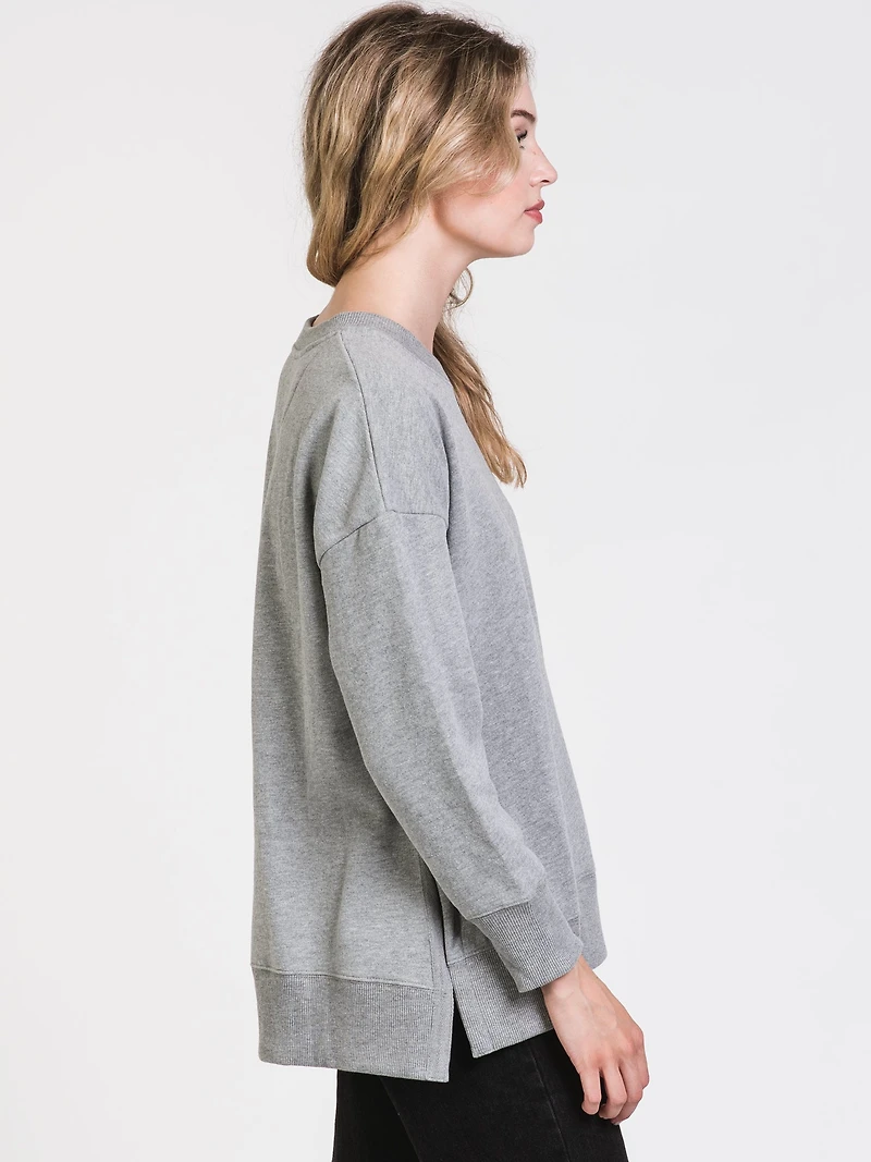 HARLOW SIENNA CREW NECK FLEECE