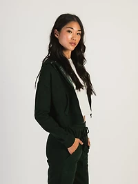 HARLOW JOSIE ZIP UP HOODIE - FOREST CLEARANCE