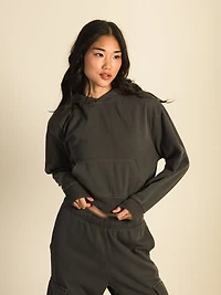 HARLOW BRE POPOVER HOODIE - CHARCOAL CLEARANCE
