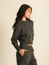 HARLOW BRE POPOVER HOODIE - CHARCOAL CLEARANCE