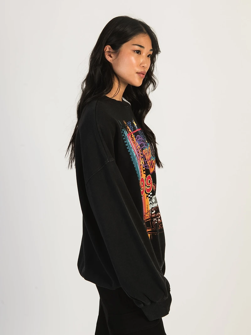 SWEAT-SHIRT HARLOW MICHELLE CREW - NOIR DÉGAGEMENT