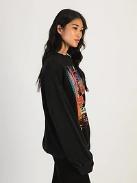 SWEAT-SHIRT HARLOW MICHELLE CREW - NOIR DÉGAGEMENT
