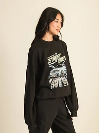 SWEAT-SHIRT D'ÉQUIPE IMPRIMÉ HARLOW MICHELLE - CHARBON