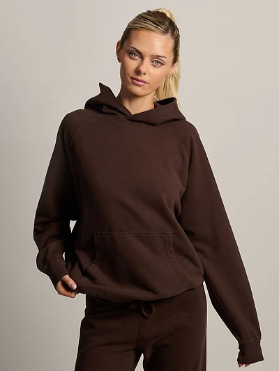 HARLOW CLOUD HOODIE - BROWN