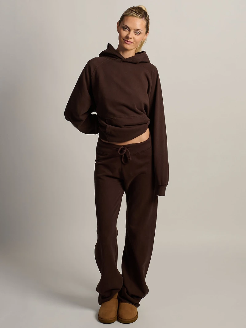 HARLOW CLOUD HOODIE - BROWN