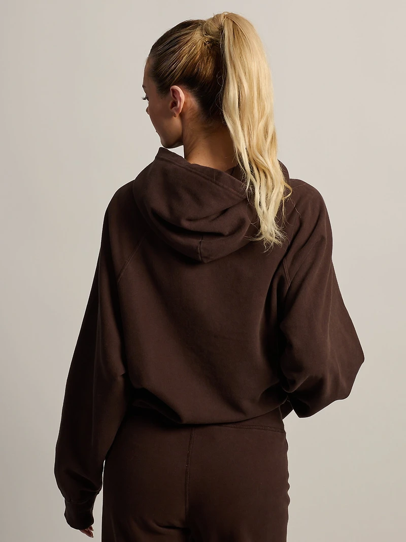 SWEAT À CAPUCHE HARLOW CLOUD - MARRON