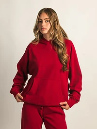 HARLOW CLOUD HOODIE - RUBY