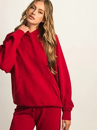 HARLOW CLOUD HOODIE - RUBY