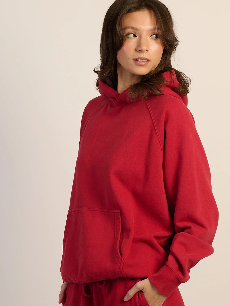 HARLOW CLOUD HOODIE - RUBY