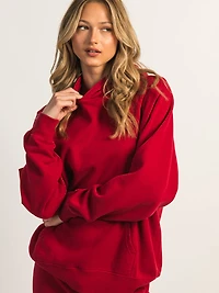 HARLOW CLOUD HOODIE - RUBY