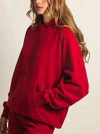 HARLOW CLOUD HOODIE - RUBY