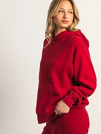 HARLOW CLOUD HOODIE - RUBY