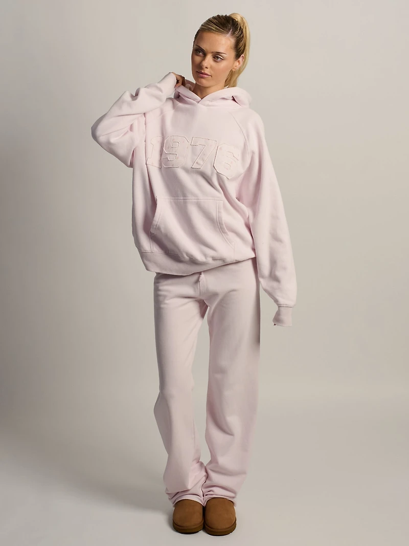 HARLOW CLOUD SWEAT À CAPUCHE - APPLIQUE ROSE BÉBÉ