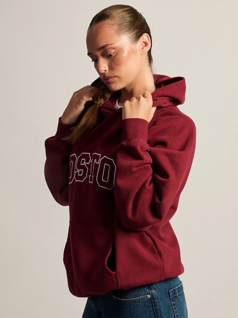 HARLOW CLOUD HOODIE - APPLIQUE BOURGOGNE