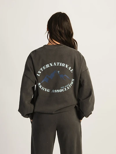 HARLOW MICHELLE PRINT CREWNECK - ASPEN CLEARANCE