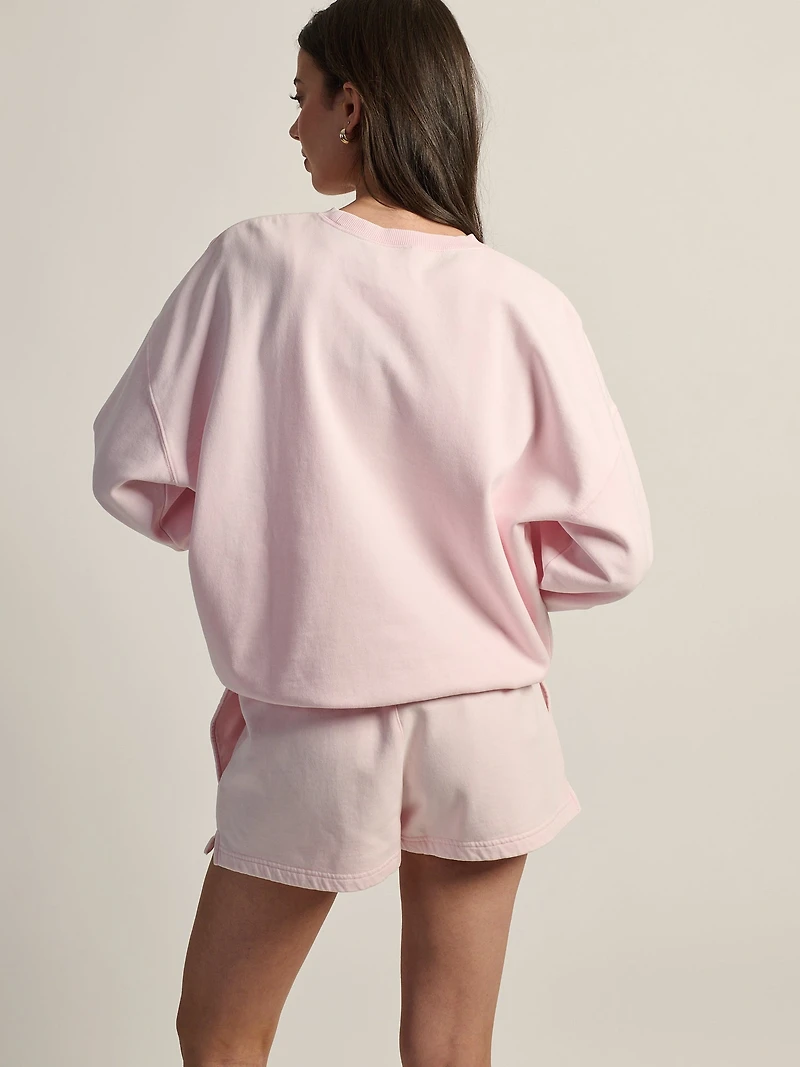 HARLOW CORINNA CREWNECK - WASHED PINK
