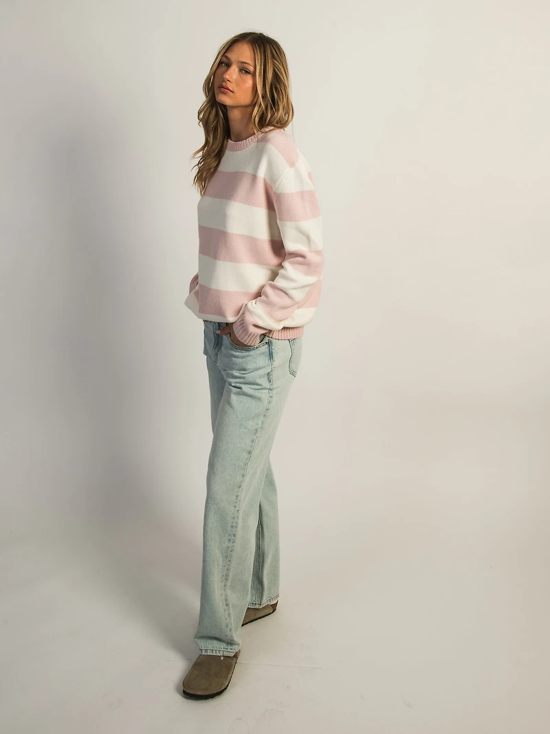 CHANDAIL RAS DU COU EN TRICOT HARLOW - STRIPE