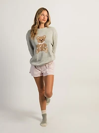 CHANDAIL EN TRICOT RAS DU COU HARLOW TEDDY - CLOUID
