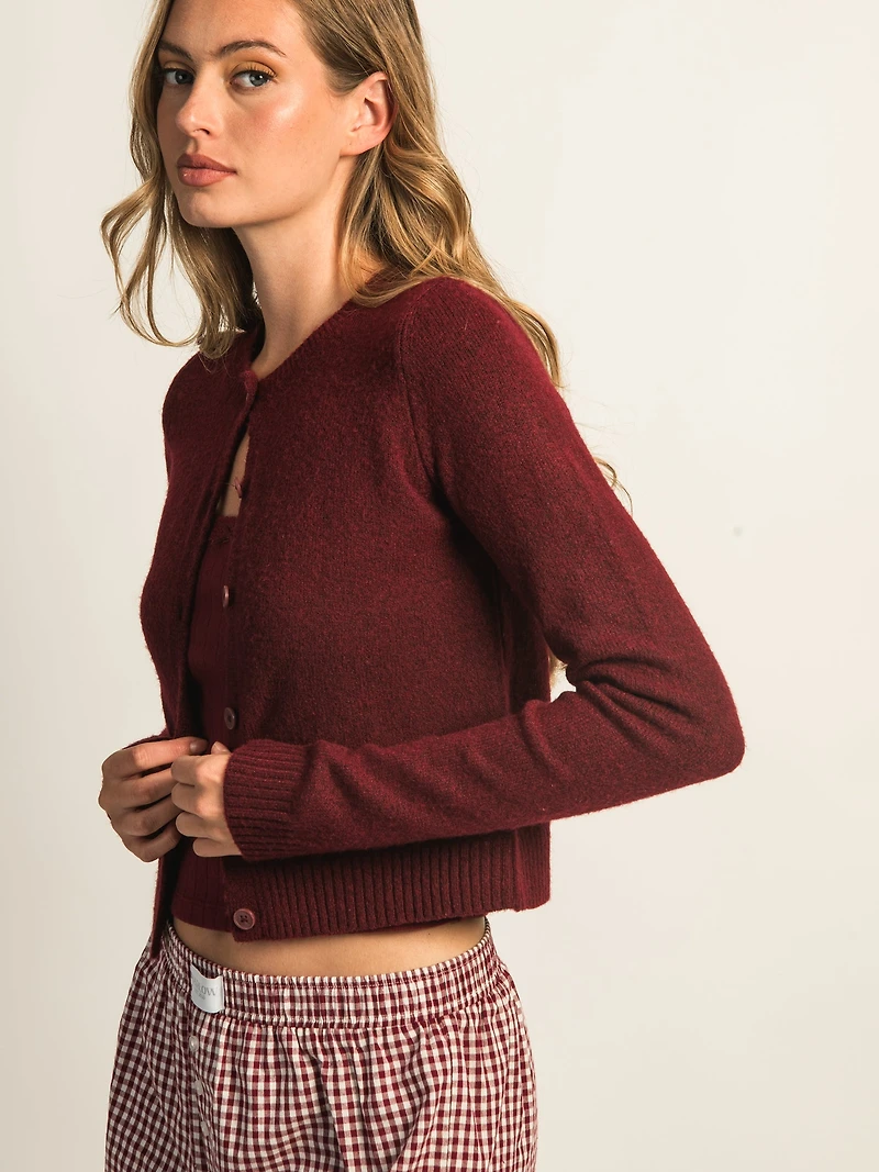 CARDIGAN HARLOW COLLINS - BORDEAUX