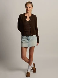 HARLOW COLLINS CARDIGAN - CHOCOLATE