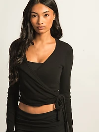 HARLOW GIA WRAP SWEATER