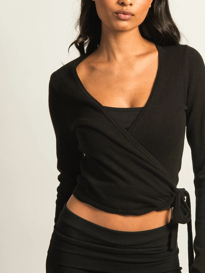 HARLOW GIA WRAP SWEATER