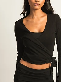 HARLOW GIA WRAP SWEATER