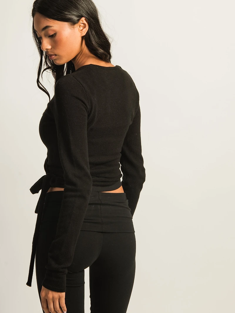 HARLOW GIA WRAP SWEATER