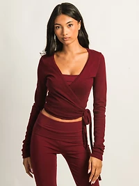 HARLOW GIA WRAP SWEATER