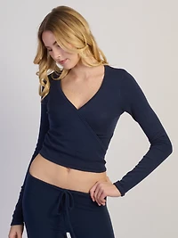 HARLOW GIA WRAP SWEATER