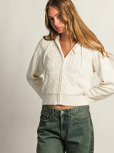 ZIP-UP EN TRICOT CÂBLÉ HARLOW MAUDE