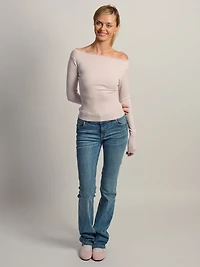 PULL À COL BATEAU HARLOW BRYNN - ROSE BÉBÉ