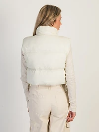 HARLOW PEGGY PUFFER VEST - CREAM CLEARANCE