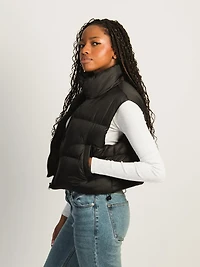 HARLOW PEGGY PUFFER VEST - BLACK CLEARANCE