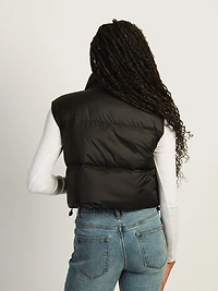 HARLOW PEGGY PUFFER VEST - BLACK CLEARANCE