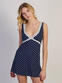 HARLOW LUCY DRESS - NAVY